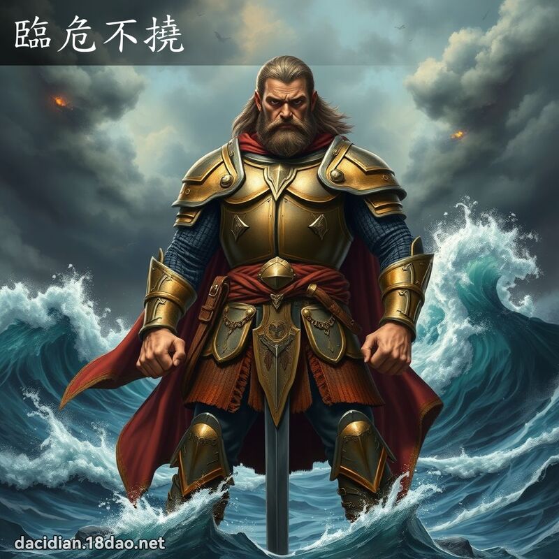 臨危不撓 - 國語大辭典配圖