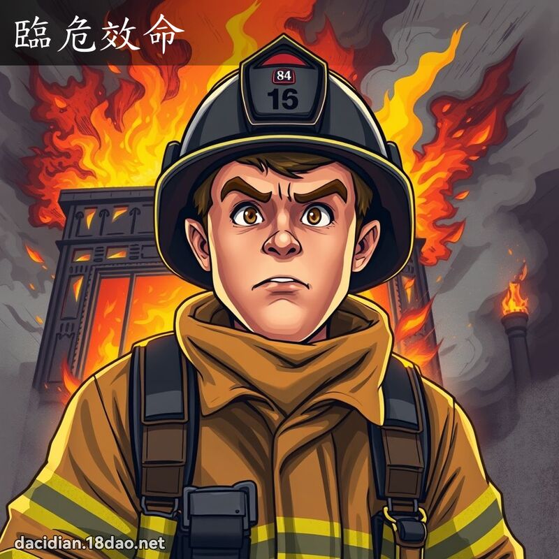 臨危效命 - 國語大辭典配圖
