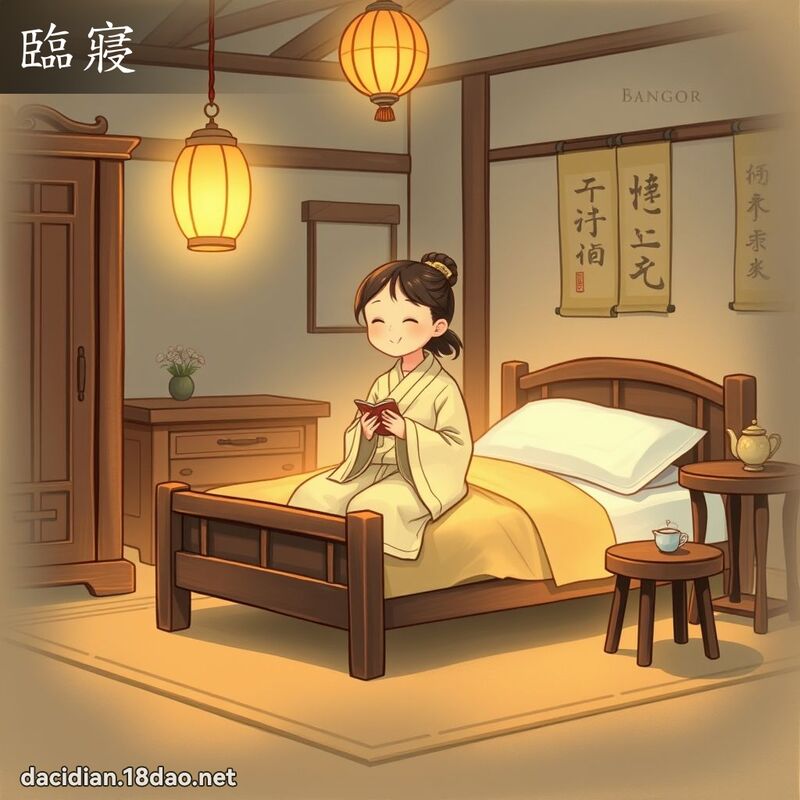 临寢 - 国语大辞典配图