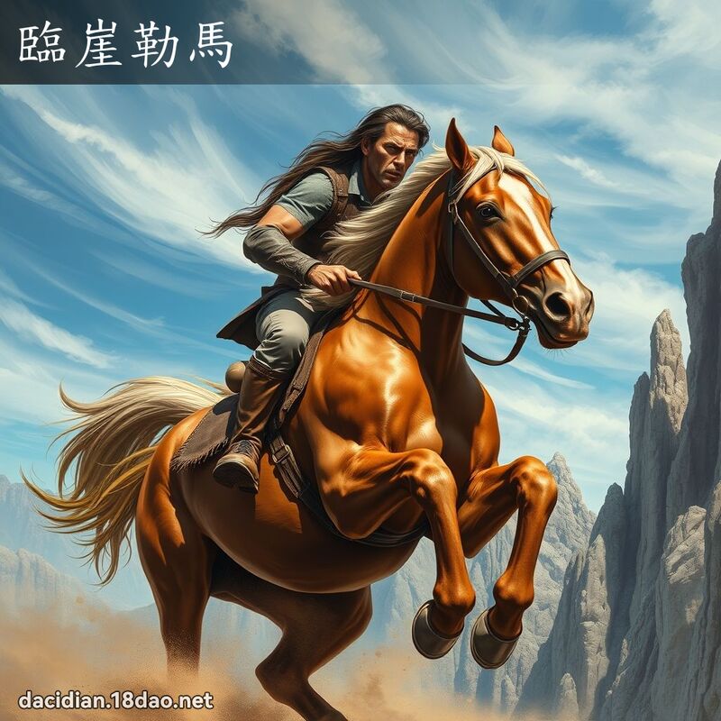 临崖勒马 - 国语大辞典配图