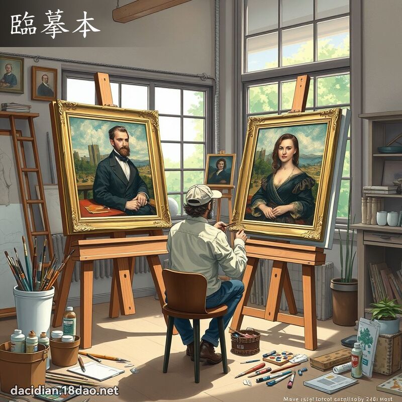 临摹本 - 国语大辞典配图