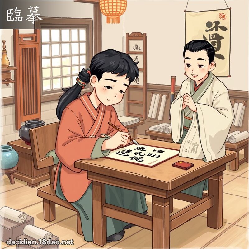 臨摹 - 國語大辭典配圖