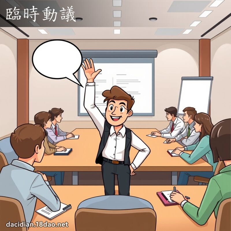 临时动议 - 国语大辞典配图
