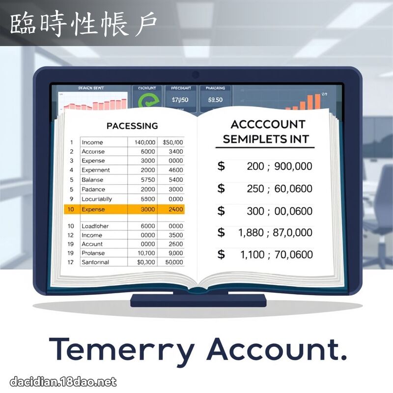 临时性帐户 - 国语大辞典配图