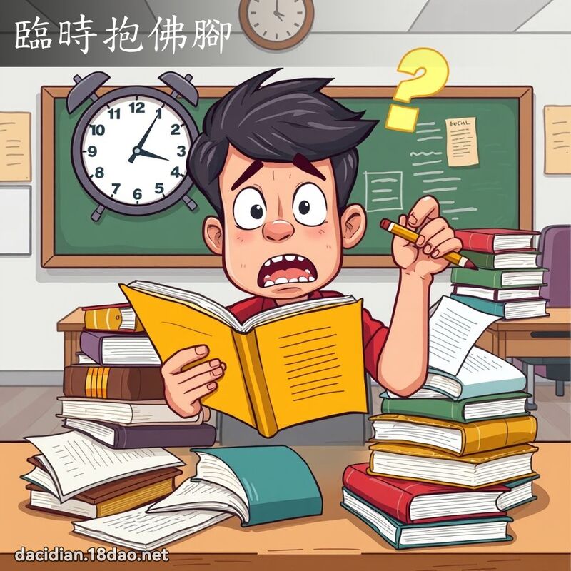 臨時抱佛腳 - 國語大辭典配圖
