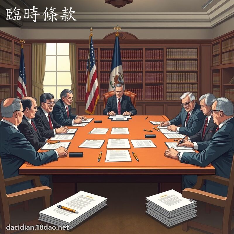 临时条款 - 国语大辞典配图