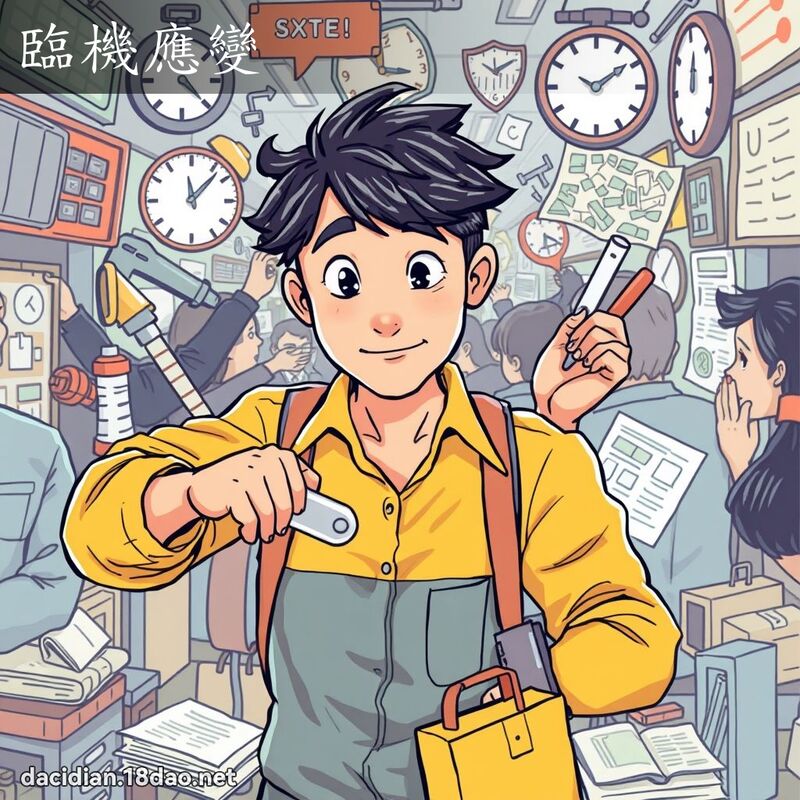 临机应变 - 国语大辞典配图