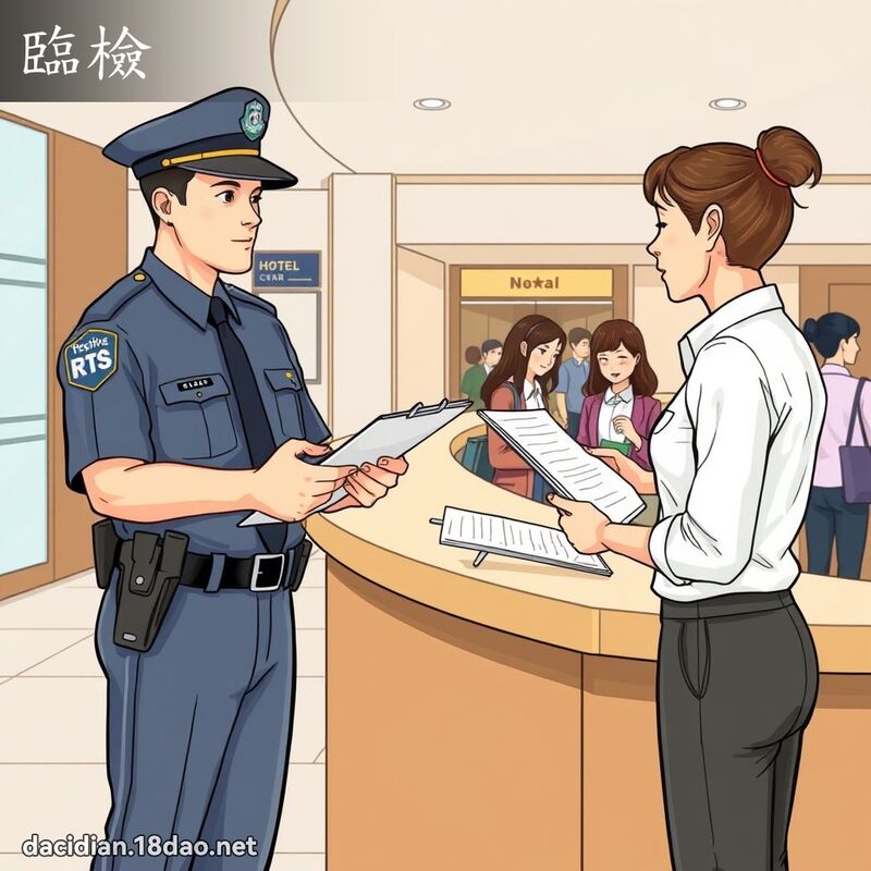 臨檢 - 國語大辭典配圖