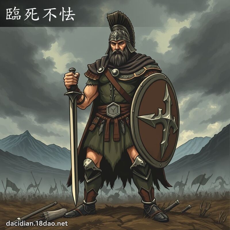 臨死不怯 - 國語大辭典配圖
