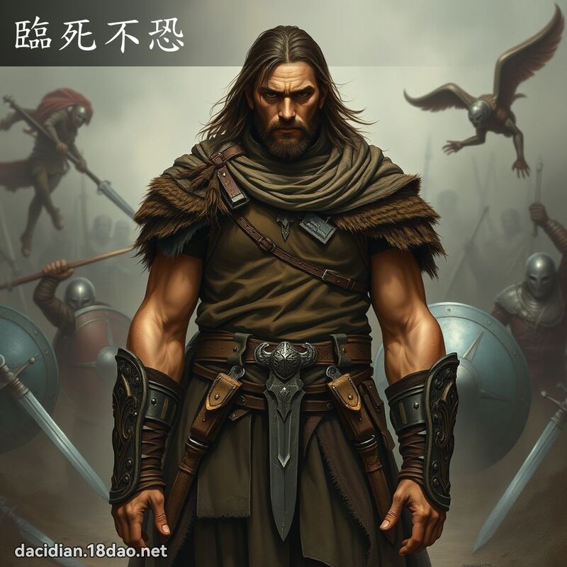 臨死不恐 - 國語大辭典配圖