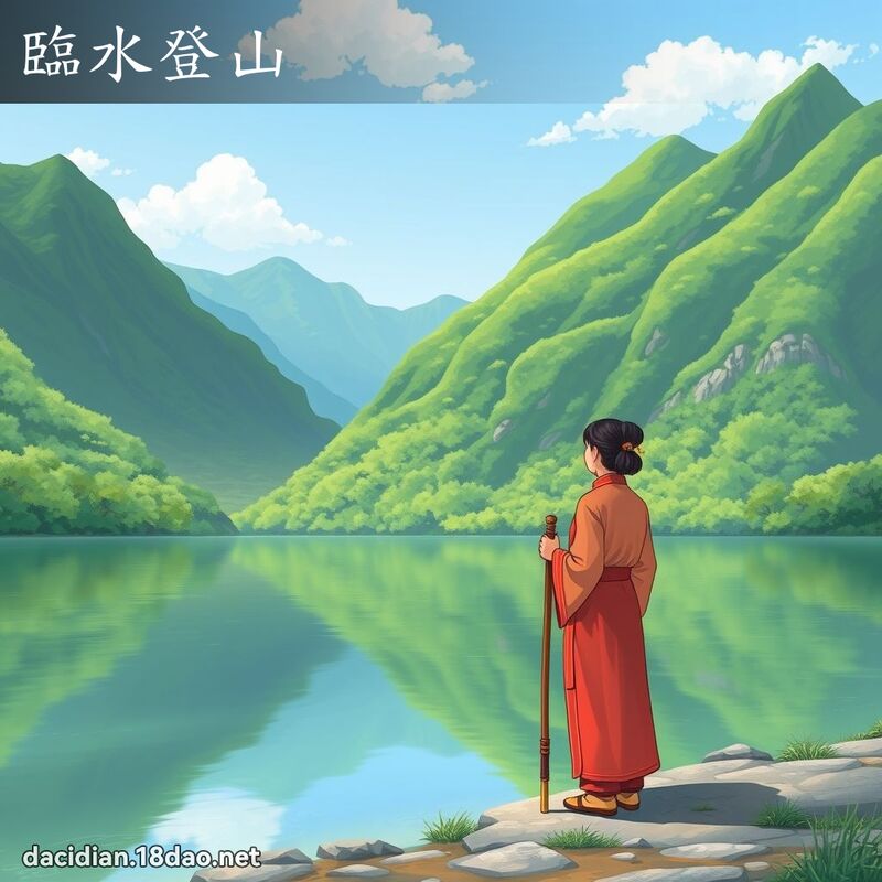 临水登山 - 国语大辞典配图
