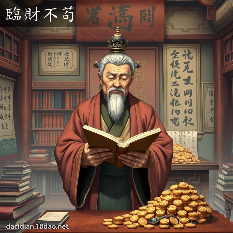 臨財不苟 - 國語大辭典配圖