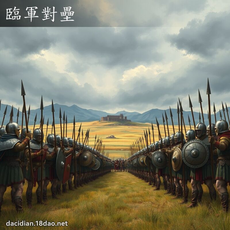 临军对垒 - 国语大辞典配图