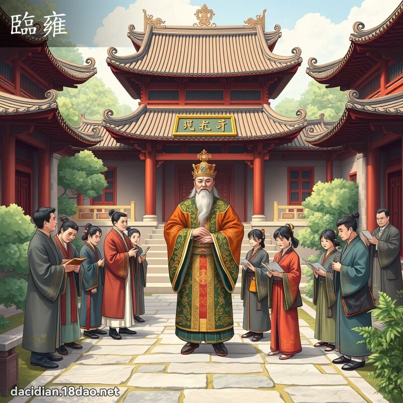 臨雍 - 國語大辭典配圖