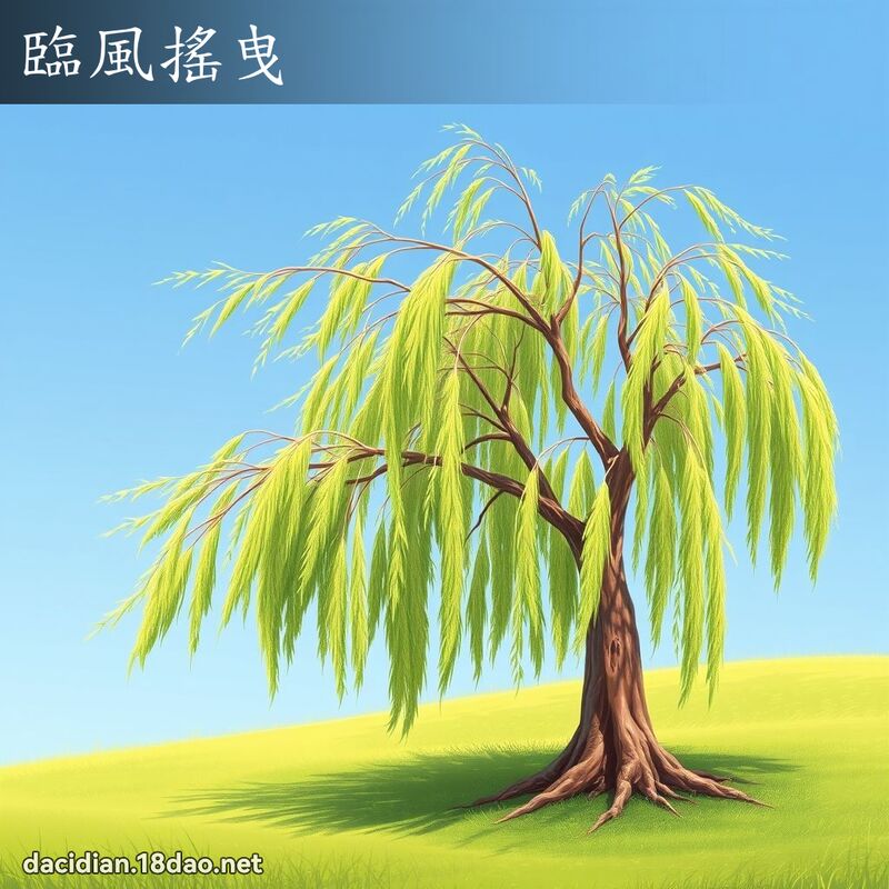 臨風搖曳 - 國語大辭典配圖