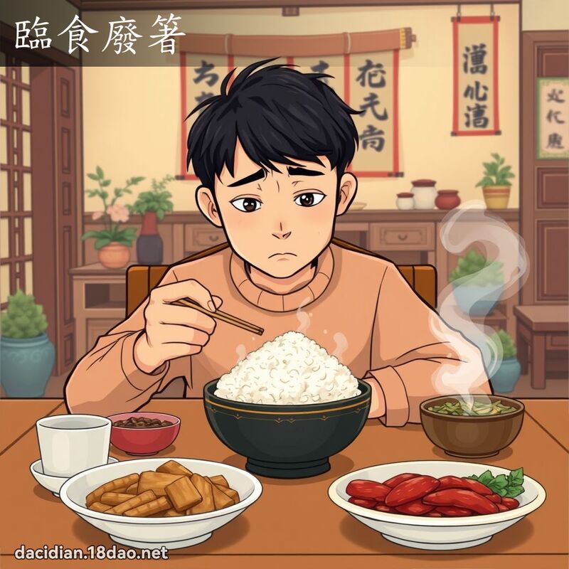 临食废箸 - 国语大辞典配图