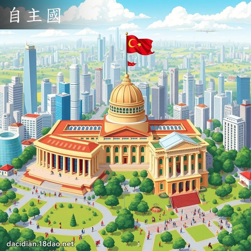 自主国 - 国语大辞典配图