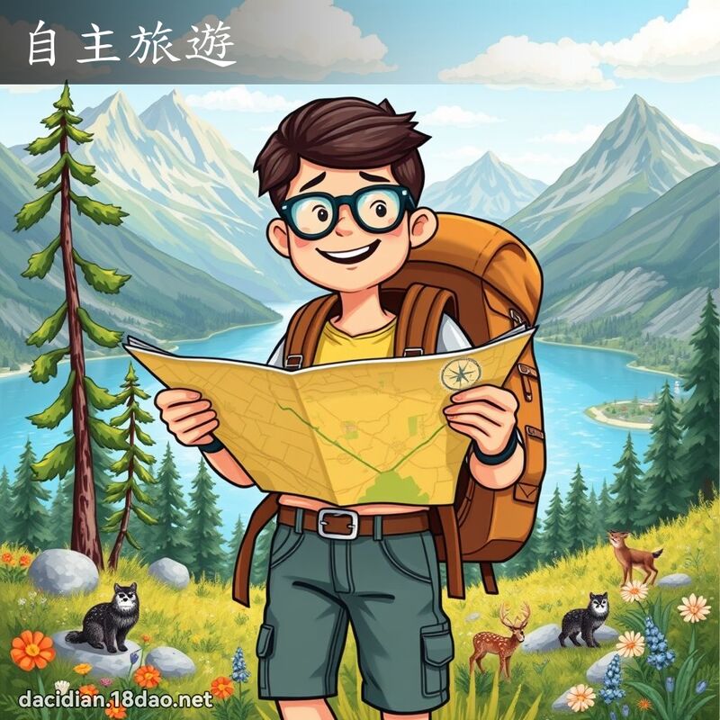 自主旅遊 - 國語大辭典配圖