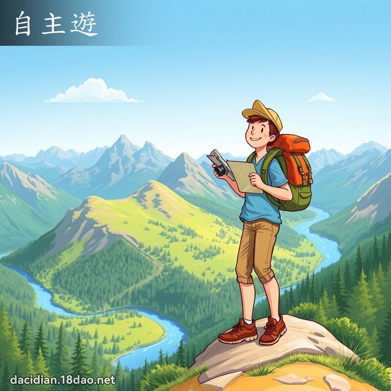 自主游 - 国语大辞典配图