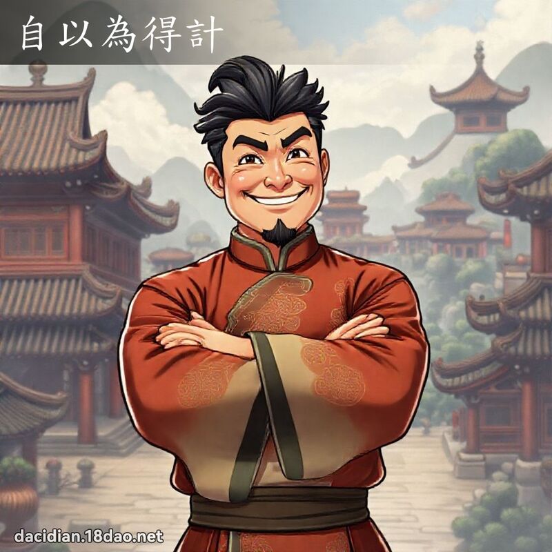 自以为得计 - 国语大辞典配图