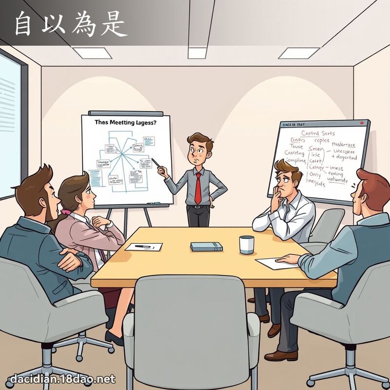 自以为是 - 国语大辞典配图