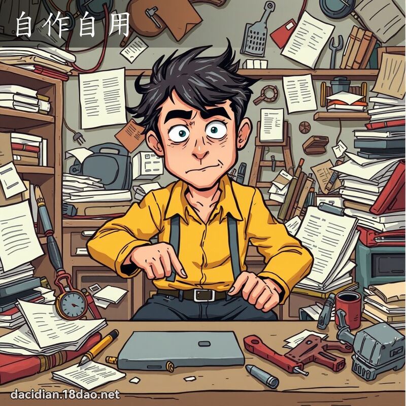 自作自用 - 國語大辭典配圖