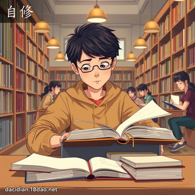自修 - 國語大辭典配圖