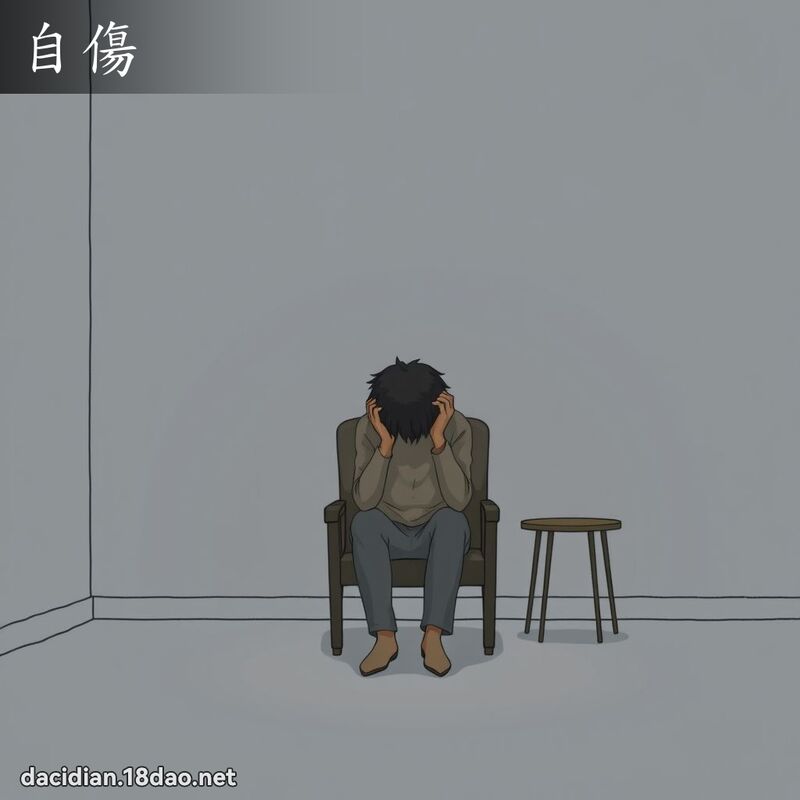 自傷 - 國語大辭典配圖
