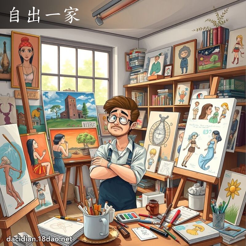 自出一家 - 國語大辭典配圖
