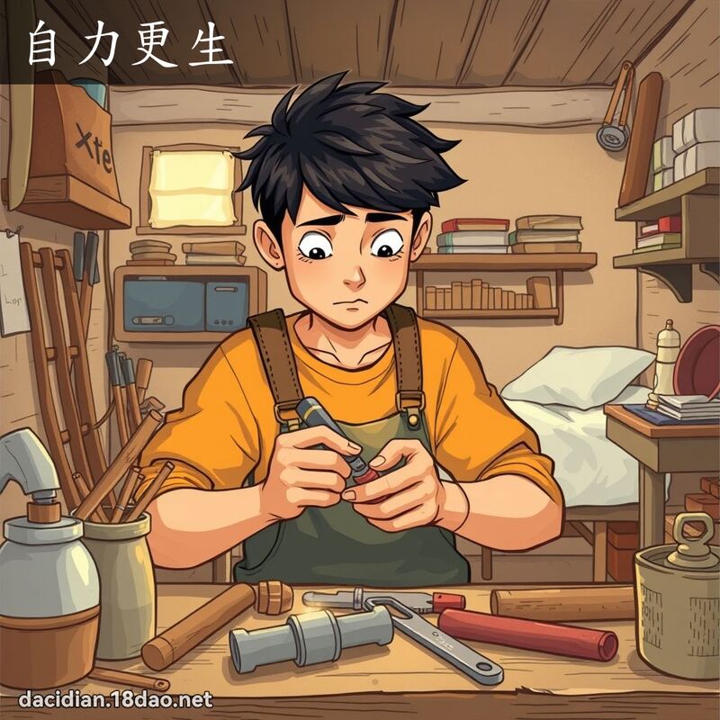 自力更生 - 國語大辭典配圖