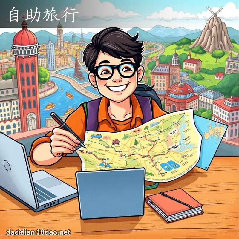 自助旅行 - 國語大辭典配圖