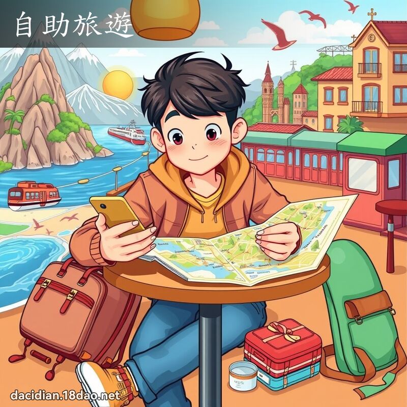 自助旅遊 - 國語大辭典配圖