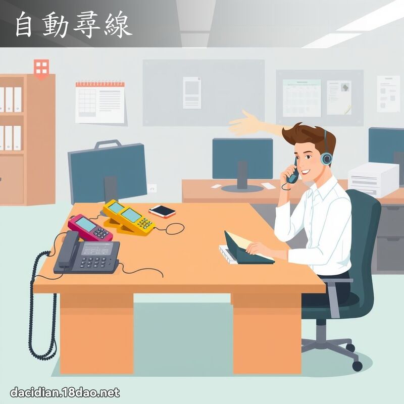 自動尋線 - 國語大辭典配圖