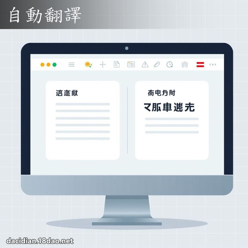 自动翻译 - 国语大辞典配图