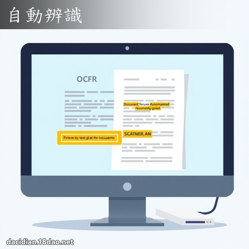自動辨識 - 國語大辭典配圖