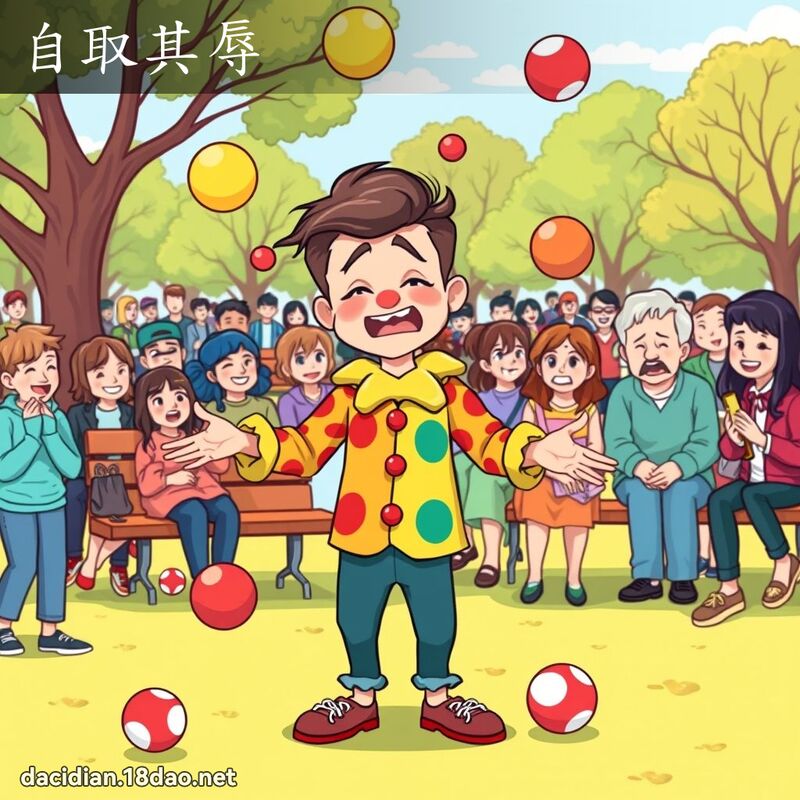 自取其辱 - 国语大辞典配图