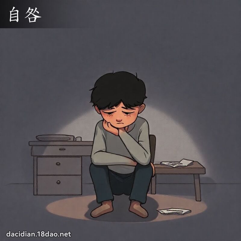 自咎 - 國語大辭典配圖