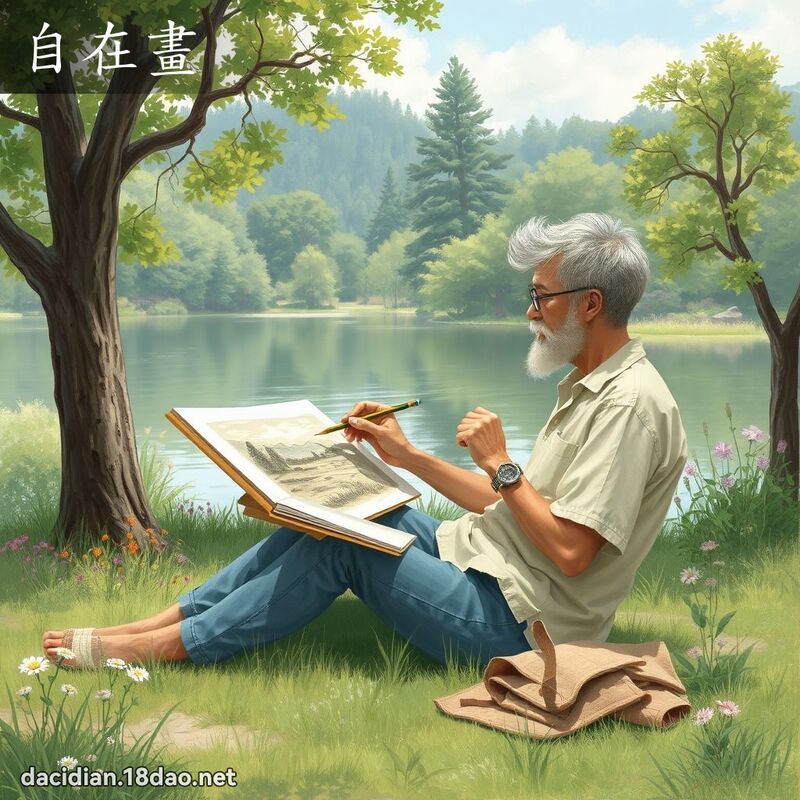 自在画 - 国语大辞典配图