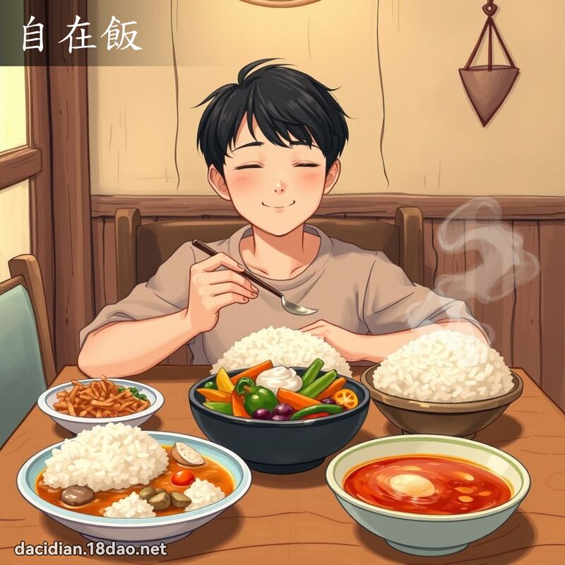 自在飯 - 國語大辭典配圖