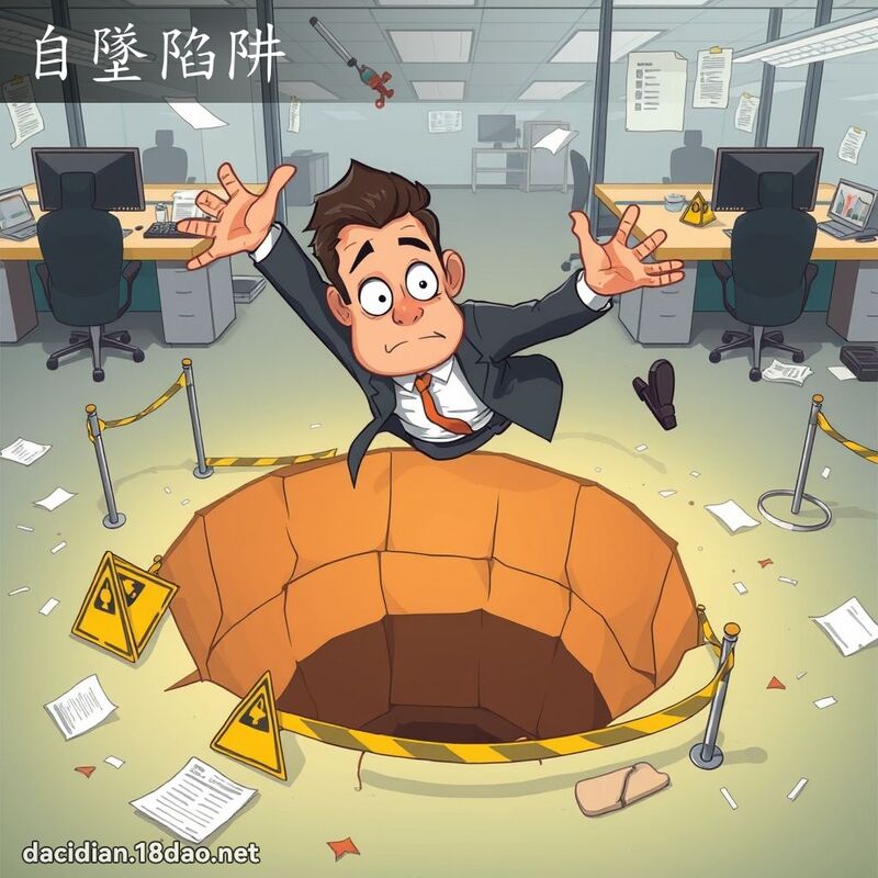 自墜陷阱 - 國語大辭典配圖
