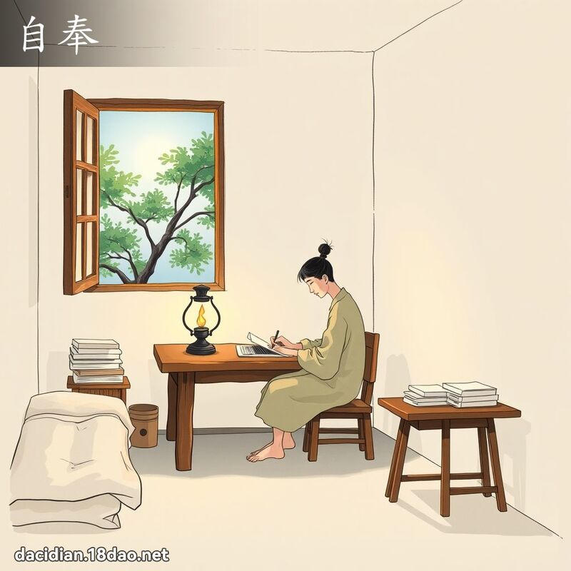 自奉 - 國語大辭典配圖