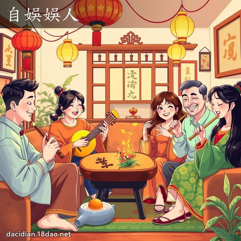 自娛娛人 - 國語大辭典配圖