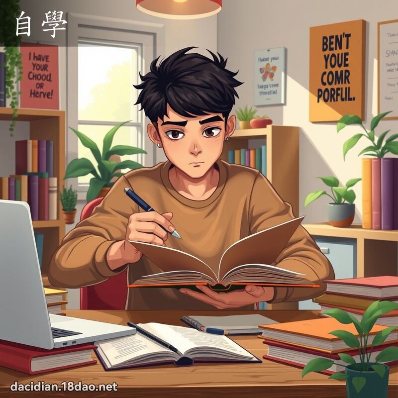 自學 - 國語大辭典配圖