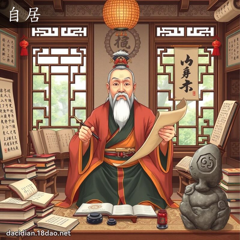 自居 - 国语大辞典配图