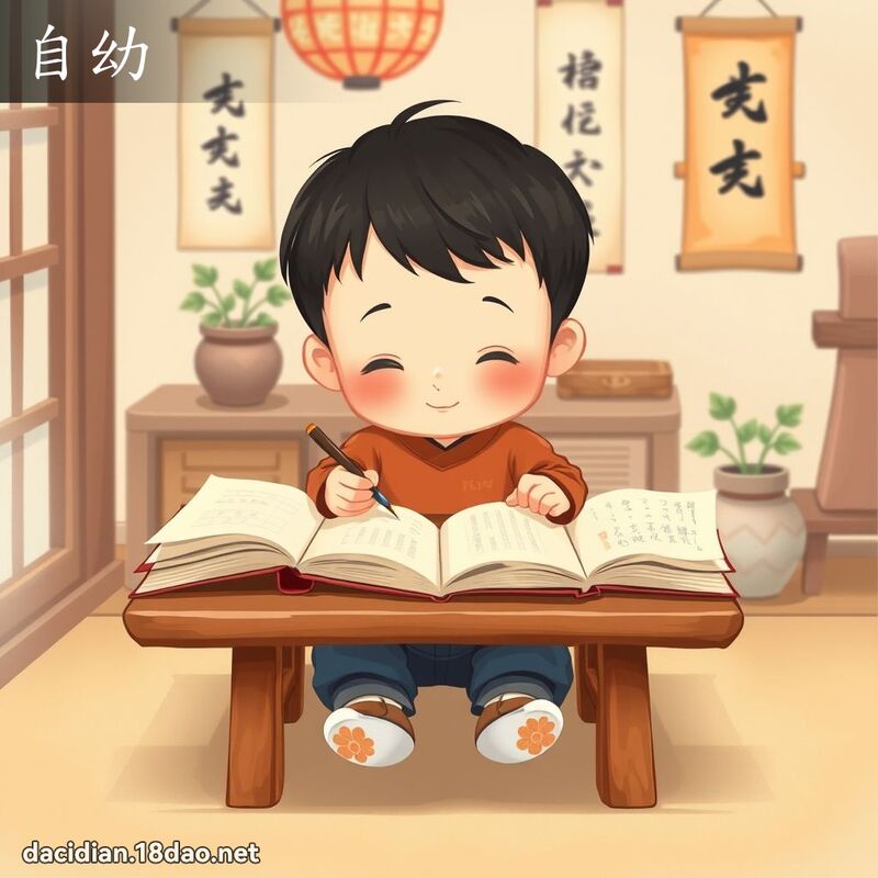 自幼 - 国语大辞典配图