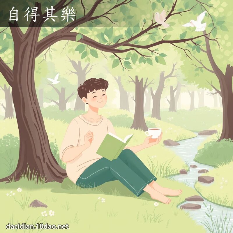 自得其樂 - 國語大辭典配圖