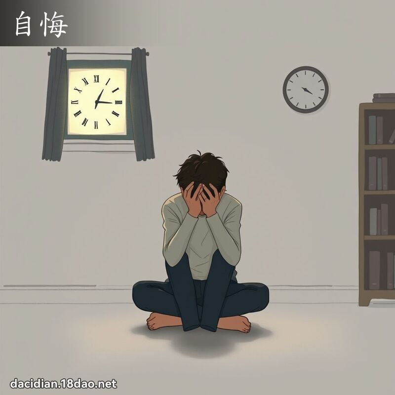 自悔 - 國語大辭典配圖