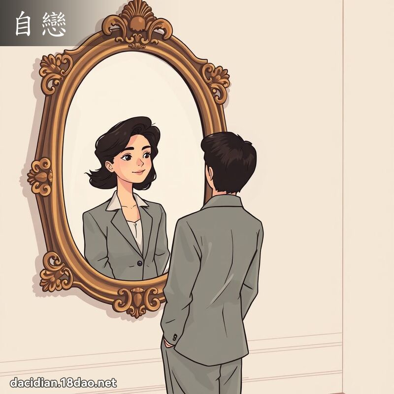自恋 - 国语大辞典配图