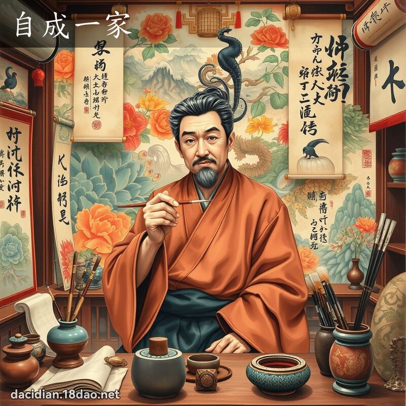 自成一家 - 国语大辞典配图