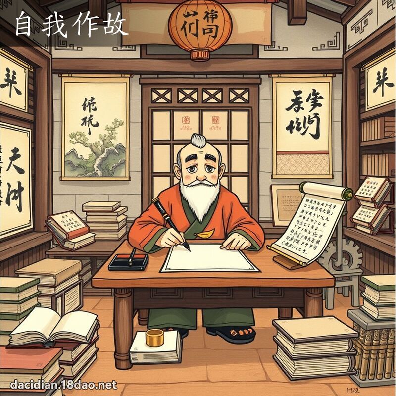 自我作故 - 國語大辭典配圖